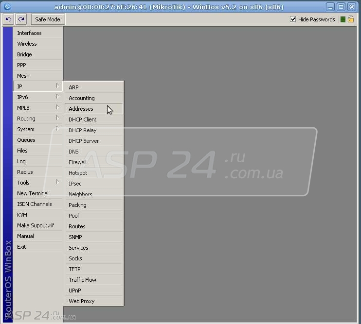Mikrotik Routerboard  IP Addresses