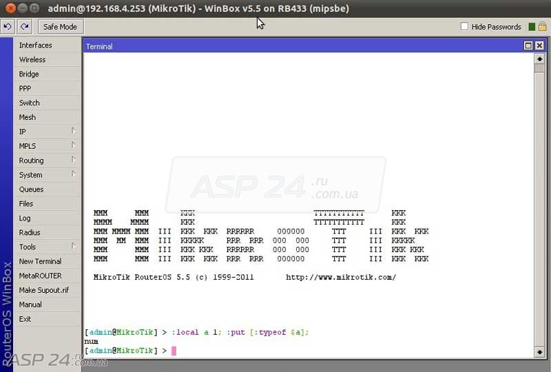 Mikrotik Router OS   number