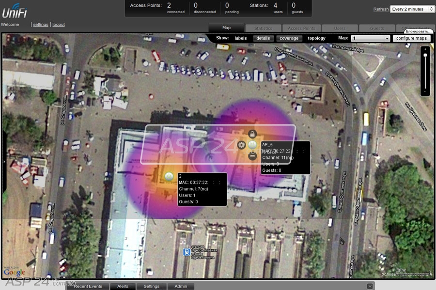  UniFi-Controller   Google + Covarage + Details 