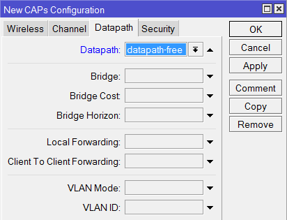 Выбор профиля Datapath для гостевой сети в MikroTik CapsMan