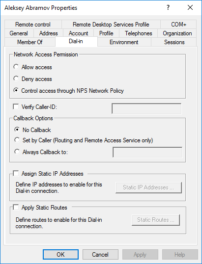 Network Access Permission
