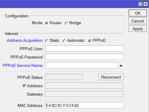 Mikrotik регистрация устройств по mac адресу
