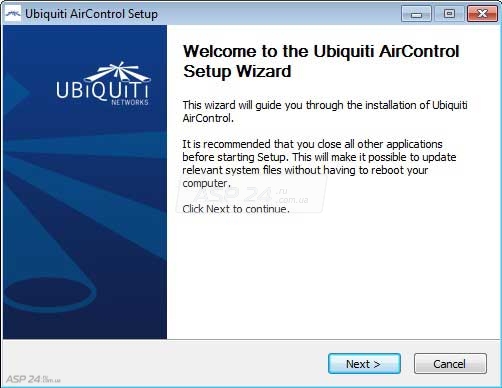 Запуск установки Ubiquiti Networks AirControl