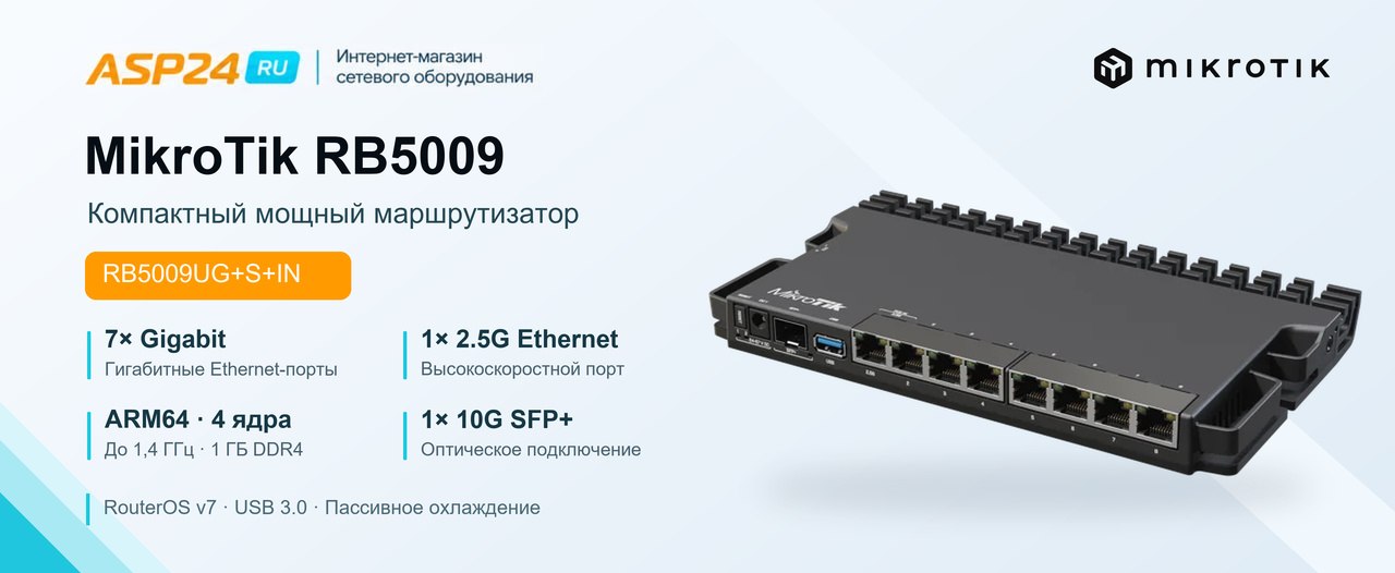 MikroTik RB5009UPr+S+IN