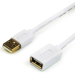 Удлинитель USB 1.8 m (Am-Af, белый), блистер AT3688