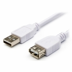Удлинитель USB 0.8 m (Am-Af, белый) AT3788