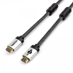 Кабель ATCOM HDMI (HIGH SPEED) предназначен для передачи качественного цифрового аудио/видео сигнала. Используется для подключения во многих устройствах нового поколения: телевизорах, компьютерах и ноутбуках, мониторах, мультимедийных проигрывателях, регистраторах, игровых консолях, видеокамерах, и других видео устройствах, имеющих соответствующий разъем.  Контакты и разъемы кабеля позолочены что обеспечивает качественные показатели изображения и звука, экранирование кабеля обеспечивает помехоустойчивость, форма кабеля круглая_2