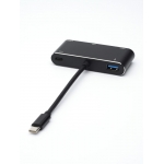 Переходник 0.1 m Type-C(m) - HDMI+VGA+USB, AT2810
