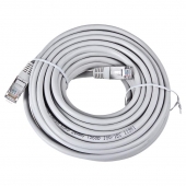 Патч-корд UTP, 10 m, литой, RJ45, Cat.5e, Atcom серый, AT9167