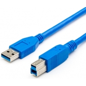 Кабель USB 1.8 m (USB 3.0, Am - Bm, синий), AT2823
