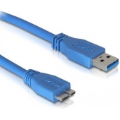 Кабель USB 0.8 m (USB 3.0, USB(Am) - microUSB, синий), AT2825