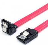 Кабель SATA 0.5 m угловой с защелкой, AT0108