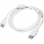 Удлинитель USB 1.8 m (Am-Af, феррит, белый) AT3789 Удлинитель USB 1.8 m (Am-Af, феррит, белый) AT3789