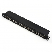 Патч-панель 19" 24хRJ45 FTP 1U cat.6 (организатор), AT2461