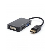 Переходник 0.1 m DisplayPort(m) - HDMI, VGA, DVI, AT6854