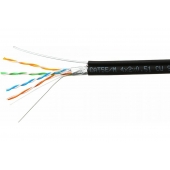 SkyNet Кабель FTP outdoor 4x2x0,51 на тросу, медный, FLUKE TEST, (CSP-FTP-4-CU-OUTR)