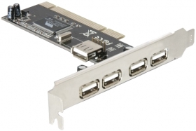 Плата портов USB (4 порта +1 внутр., PCI), AT7803
