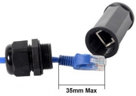 Соединительная муфта RJ45-RJ45 для UTP/FTP/STP кабеля, Cat.5e/6/7, IP68 (CB06-OUTDOOR-MS)