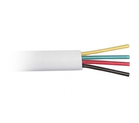 Телефонный кабель 4 жильный (26 awg CCS, 100 m) белый, Atcom AT0121