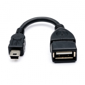 Кабель 0.1 m USB(Af)  miniUSB OTG, AT2822