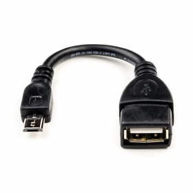 Кабель 0.1 m USB(Af)  microUSB OTG, AT3792