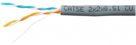 SkyNet Кабель Premium UTP indoor 2x2x0,51, медный, FLUKE TEST, (CSP-UTP-2-CU)