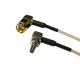 Пигтейл SMA Male Right Angle/CRC9, RG316, 250 мм